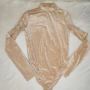 Women Forever21 Long-sleeved Bodysuit Top